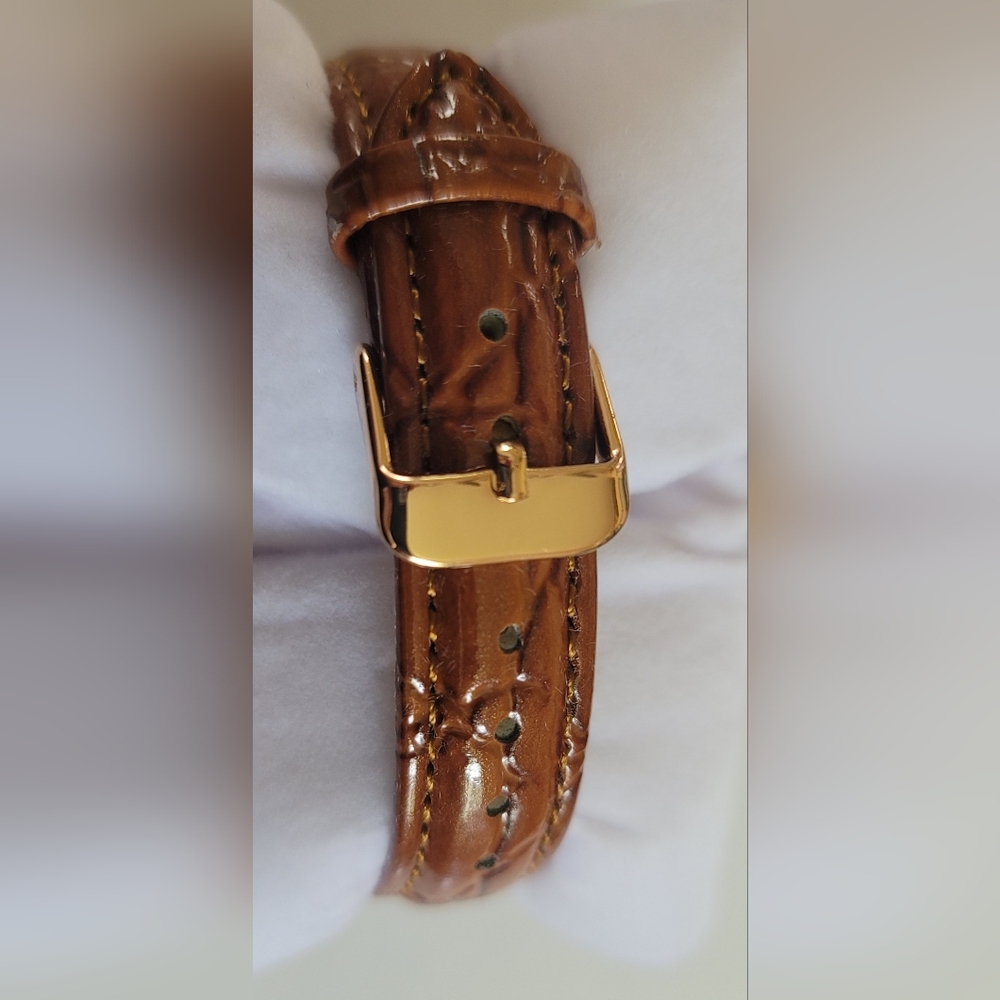 Brown Strada Flower Watch With Austrian Crystals - image 2
